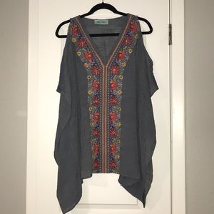 Summer embroidered tunic